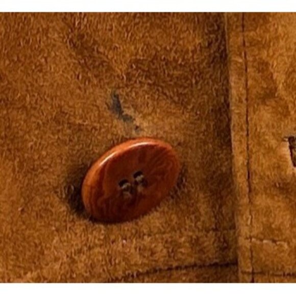 Vtg Vinci Vera Pelle Suede Italian Jacket XL 46-48 Genuine Leather Buttery Soft - Picture 14 of 16